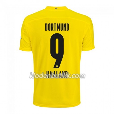 Borussia Dortmund Erling Braut Haland 9 Hjemme Fotballdrakt 2020-2021 Kortermet